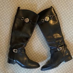 Tory Burch black riding boots